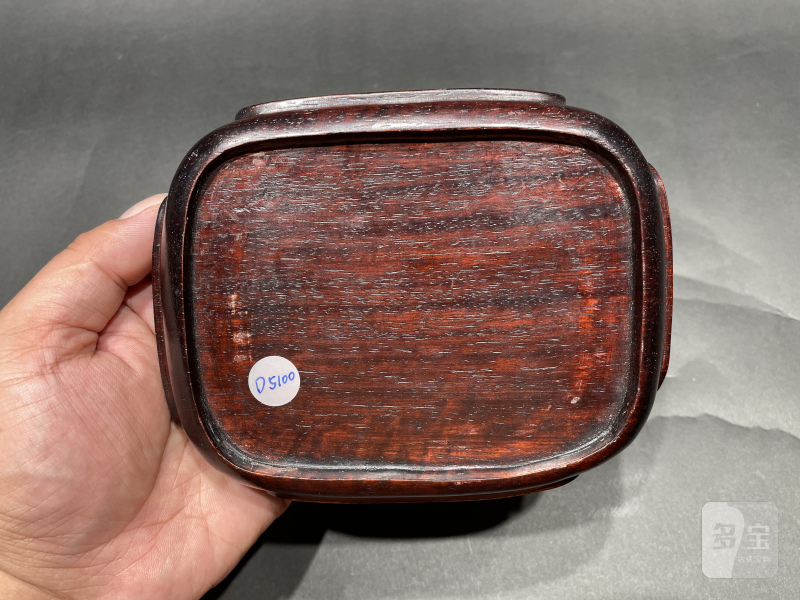 清光绪 窑变釉穿带杏圆瓶 - 图12